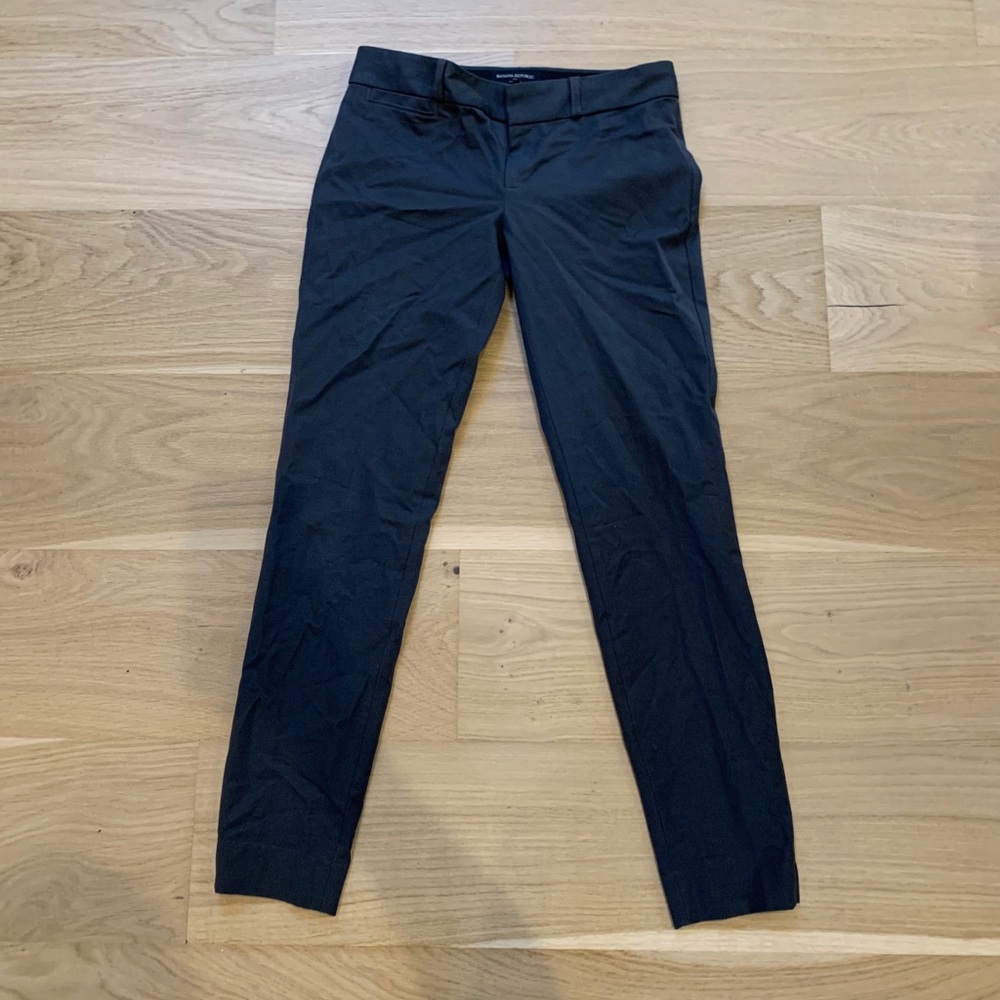 Banana Republic Sloan Slacks, Gray, Size 0